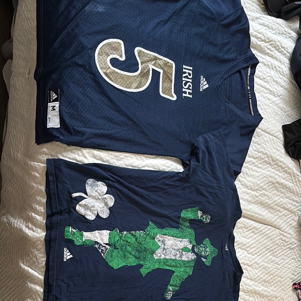 Adidas Notre Dame Irish Jersey and Tee Set